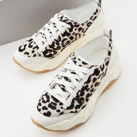 Just Cavalli Shoes - Just Cavalli P1THON designer Calf Hair Leather Sneakers